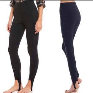 Commando Women's High Waisted Bonded Stirrup Leggings Black L
